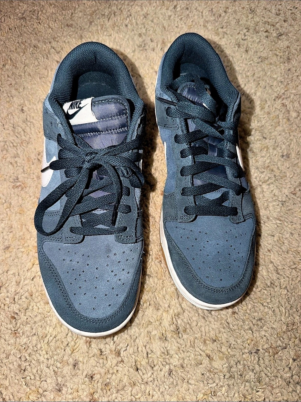 Nike SB Dunk Low Pro ISO 'Navy Gum' Sneakers Blue & White US 9.5